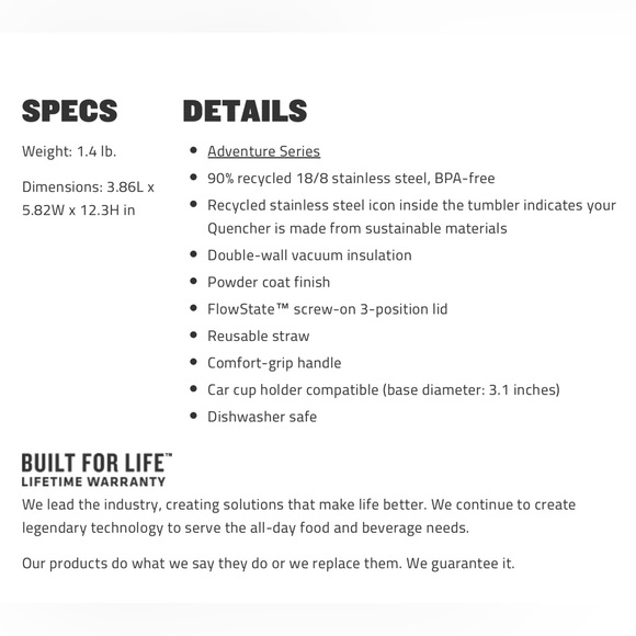 Stanley Quencher H2.0 FlowState 40 oz New in Box - Picture 4 of 8